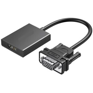 MeLphi VGA to HDMI converter with audio TV box laptop projector monitor screen height (Color : VGA to HDMI 50945)