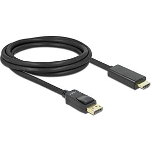 Delock Cable Displayport 1.2 Male to High Speed HDMI A Male 2 m 4K UHD