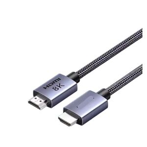 VEKPTHTBH HDMI high-definition cable 2.1 connects 8K laptop monitor TV set-top box to extend 4K video (Color : HDMI2.1 ultra, Size : 1.5 m)