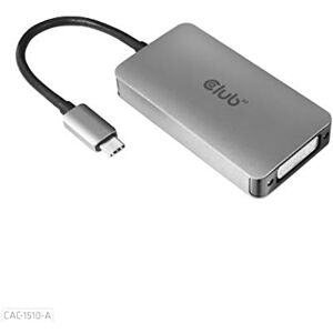 Club 3D 3D Gen1 Type-C to Dual Link DVI-D HDCP Off Version Active Adapter S/B for Apple Cinema Displays, CAC-1510-A