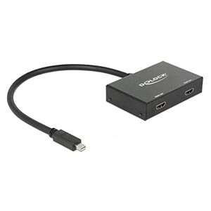 DeLOCK Mini DisplayPort Splitter 1.2 in > 2 x HDMI out