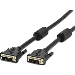 TECHly 20 m 20 m DVI-D DVI-D DVI-D Cable DVI Male – DVI (DVI-D DVI-D Male 20 m, black, gold)