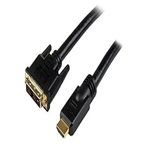 StarTech.com 25 ft HDMI&#174; to DVI-D Cable - HDMI to DVI Adapter/Converter Cable - 1x DVI-D Male, 1x HDMI Male - Black, 25 feet (HDDVIMM25)