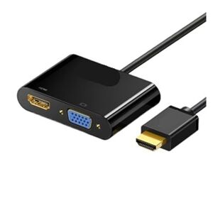 VEKPTHTBH USB3.0 to HDMI/VGA converter laptop external graphics card computer connected to TV projector (Color : HDMI to VGAHDMI converter)