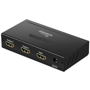 VEKPTHTBH HDMI Shunt splitter 1/4 splitter 4K HD cable 1 in 4 out TV without cable (Color : HDMI version 1.4 1 in 2 out 40201)