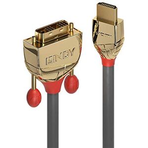 LINDY 3m HDMI to DVI-D Cable, Gold Line