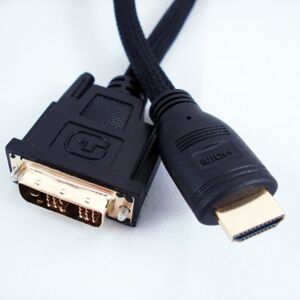 Loops 3m HDMI Male To DVI-D/DVI-I Plug Cable/Lead - Digital Monitor - Laptop TV PC 1080P