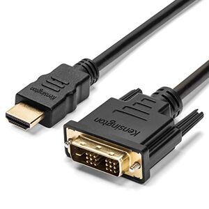 Kensington HDMI to DVI-D Cable, 1.8m (6ft) M/M Passive Bi-Directional HDMI Adapter, Full HD, 1080p, Computer Screen Cable Connects Docks & Devices to PC Monitors, Professional Computer Accessories