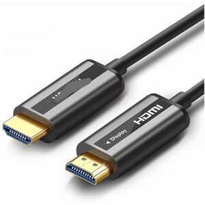 MeLphi Optical fiber HDMI cable version 2.0 4K tinned copper HD data cable HDR computer TV connection long line 60hz (Color : Fiber core, Size : 5 meters)