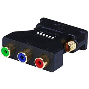 Monoprice 102398 DVI-I Male to 3 RCA Component Adapter with DIP Switch for ATI Video Cards,Gold Plated (102398)