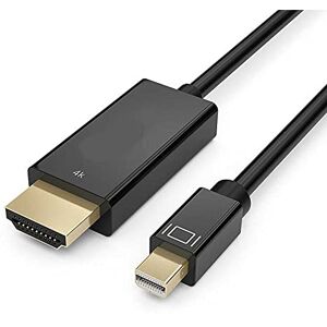 BeckenBower 3m Mini DisplayPort THUNDERBOLT to HDMI 4K Cable with Gold-plated connectors, supports seamless Digital audio, Compatible with MacBook Pro Air MacMini Mac MacBook MacBookPro MacBook Air to TV Cable Lead