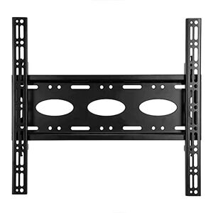 B-Tech BT8441/B Universal Flat Screen Fixed Wall Mount with Lateral Adjustment, Suitable for Medium to Large Screens up to 80kg, Collar compatible for Pole Mounting (VESA 400) – Black