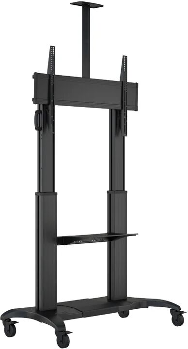 Symple Stuff Thurmond Fixed Floor Stand Mount for 60"-100" Flat Panel Screens black 230.5 H x 129.5 W x 66.9 D cm