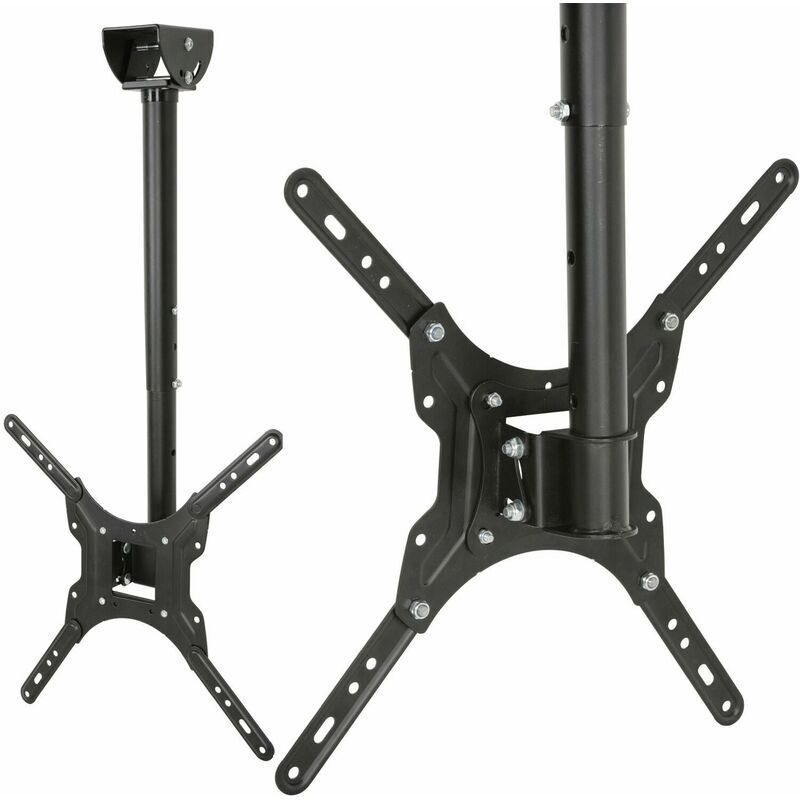 LOOPS 26 to 55" Large Ceiling Mount TV Bracket Adjustable LED Television Pole Stand