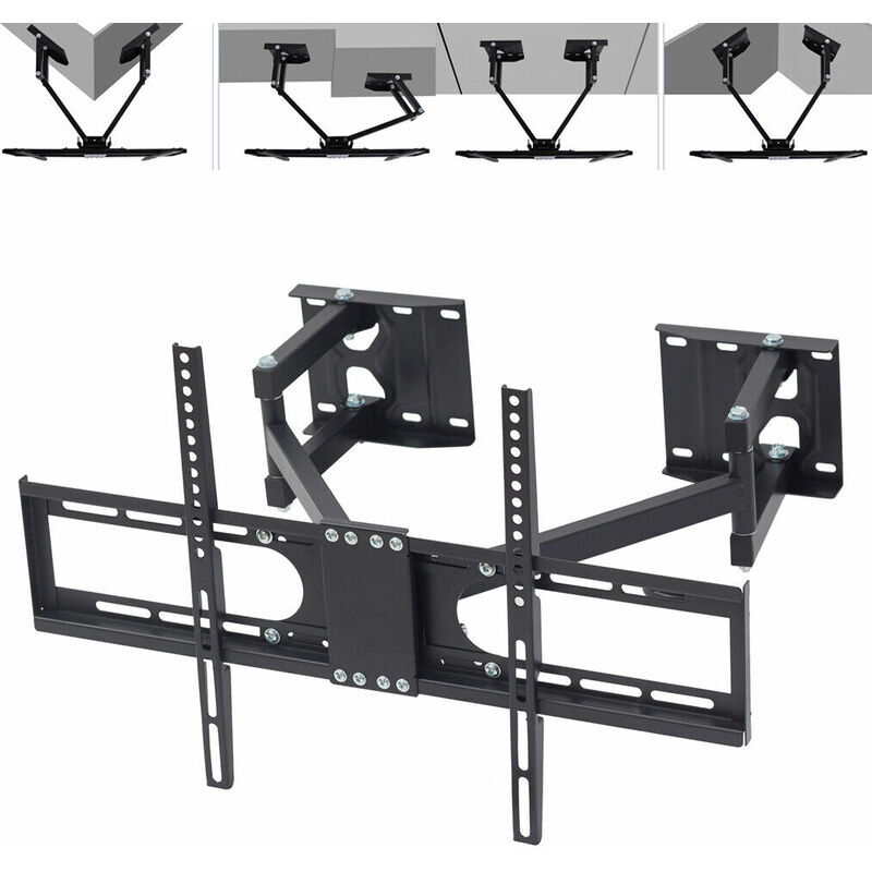 UNHO Heavy Duty Large Wall Corner tv Mount Full Motion Swing Arm Bracket for 32-65inch