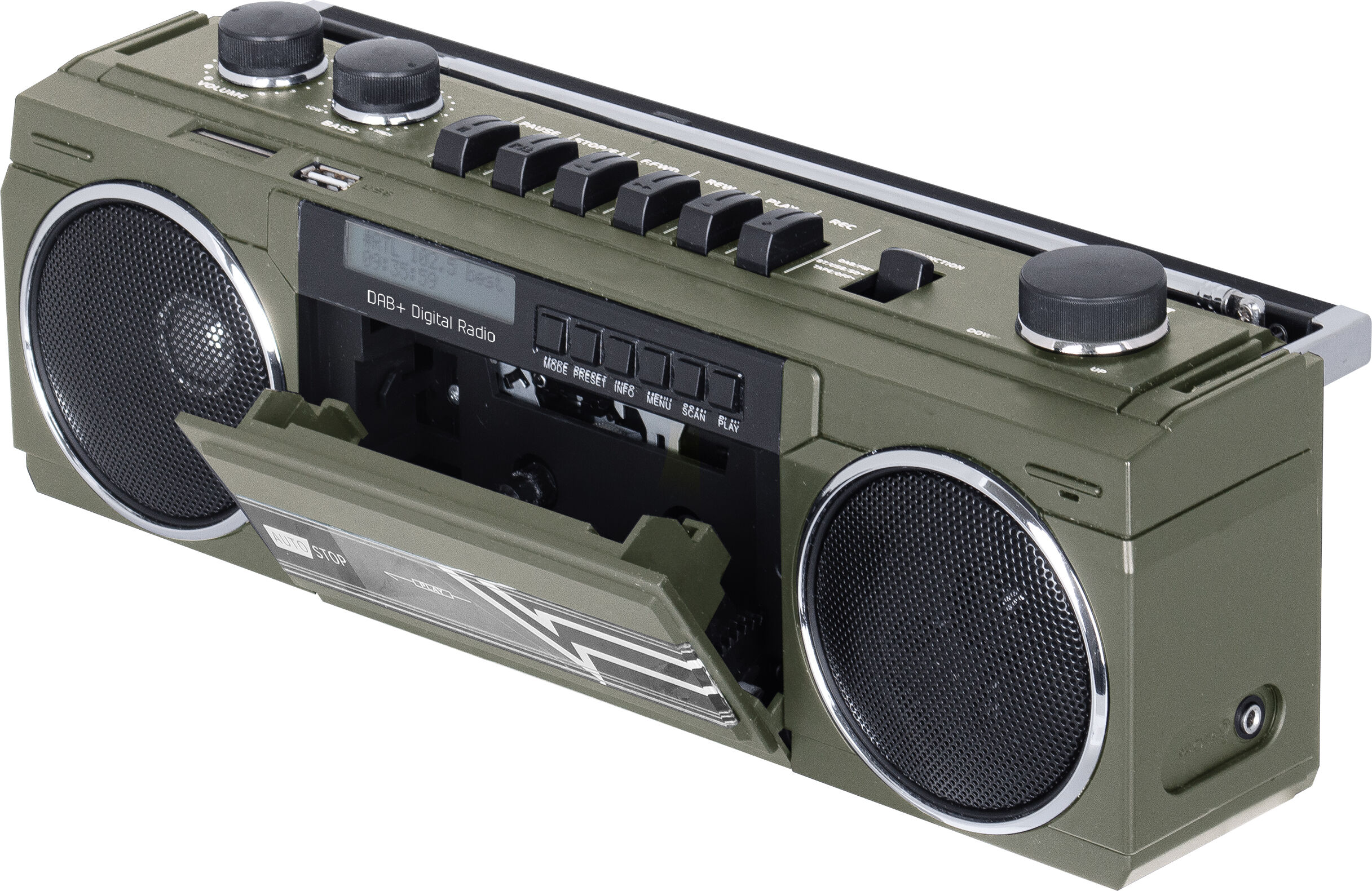 Tiptel Trevi Retro Boombox RR-511-DAB Metaal