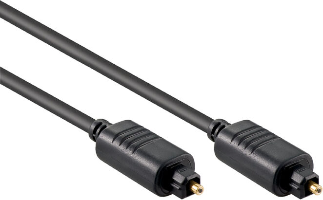 Goobay Optische Toslink Kabel - 5mm dik - 2 meter - Zwart