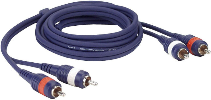 DAP Stereo Tulp Kabel - 3 meter - Blauw