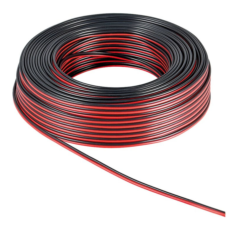 Goobay Luidsprekerkabel OFC 2 x 0,75mm2 - Zwart/Rood - 10 meter