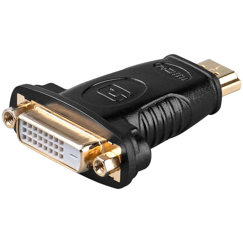 Goobay HDMI mannelijk - DVI vrouwelijk adapter verguld