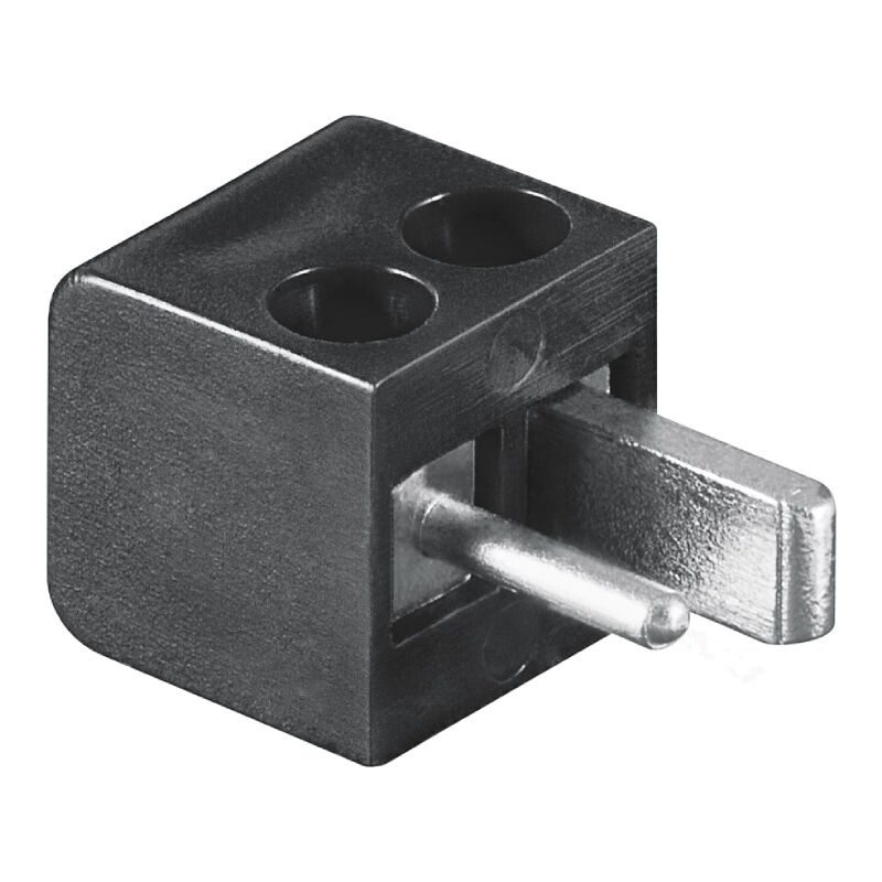 Goobay 2-pin DIN Luidspreker Connector (m) - Schroefbaar - Zwart