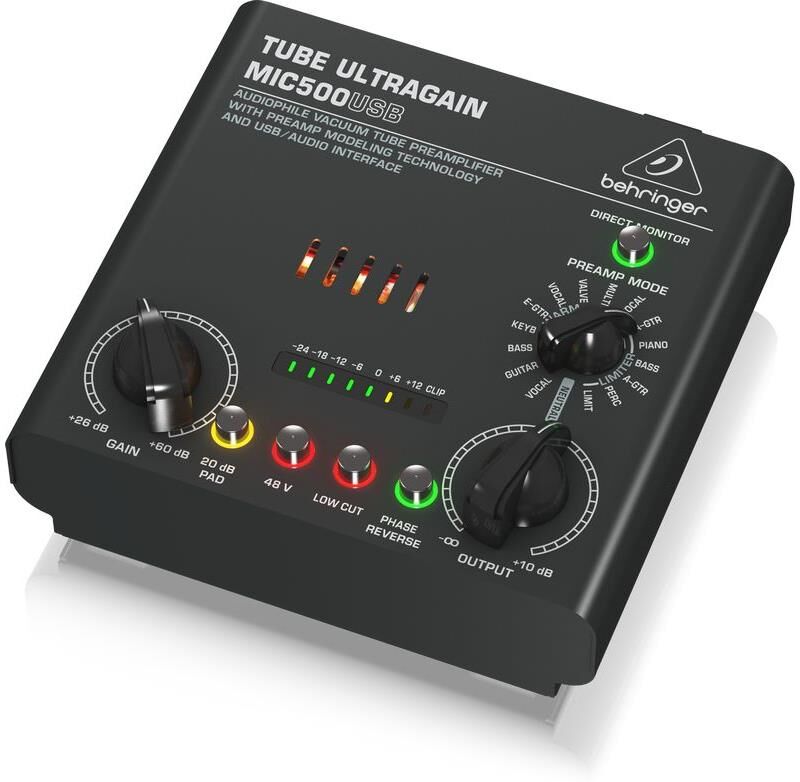 Behringer Mic500usb Tube Ultragain Preamplifier