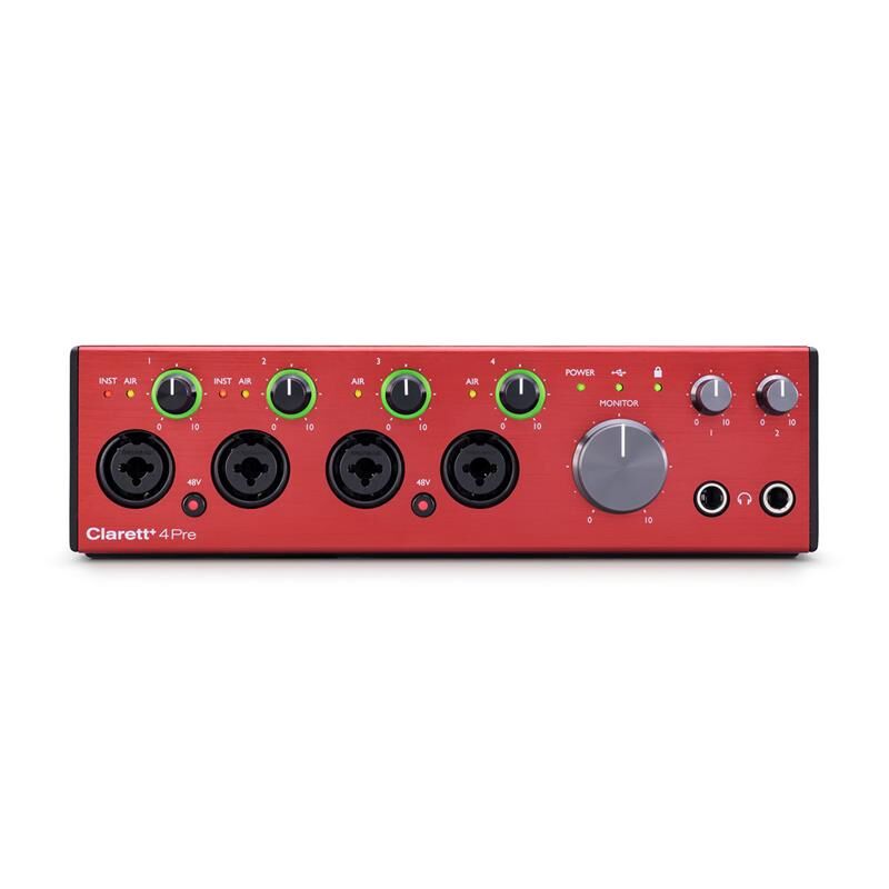 Focusrite Clarett+ 4pre Usb-Lydkort 18 Inn/8 Ut