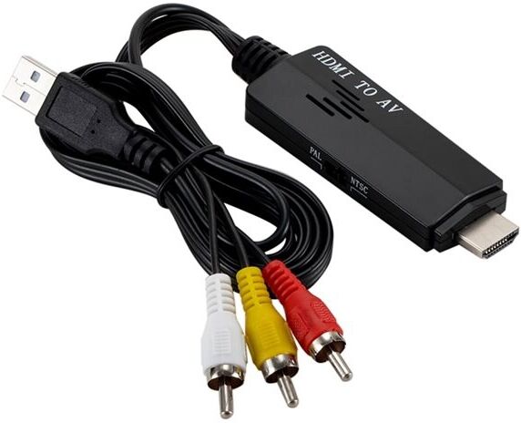 24hshop HDMI til RCA 1080P Adapter