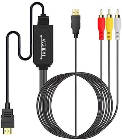 24hshop RCA til HDMI Adapter