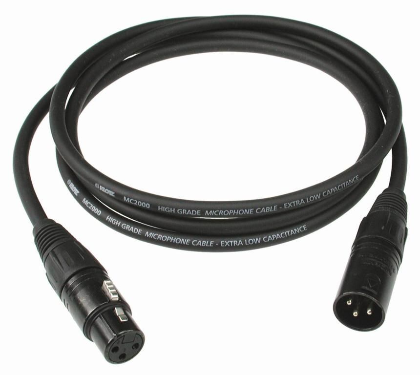 Klotz Pro Xlr -  2 Meter Xlr 3-Pol Plugg - Xlr 3-Pol Kontakt