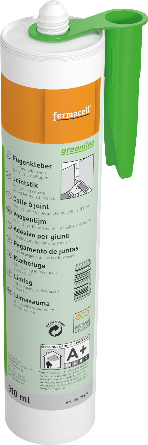 Hunton Fermacell Greenline Lim For Fibergips Uten Sparkelkant 310ml