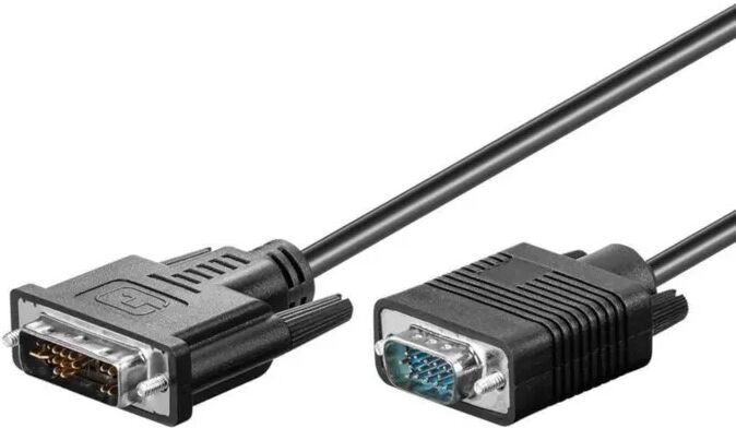 DVI-A til VGA-kabel, 2 m 1,8 m