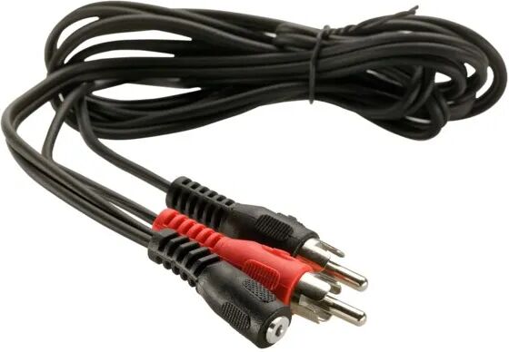 Adapterkabel 3,5 mm hunn til RCA 1,5 m