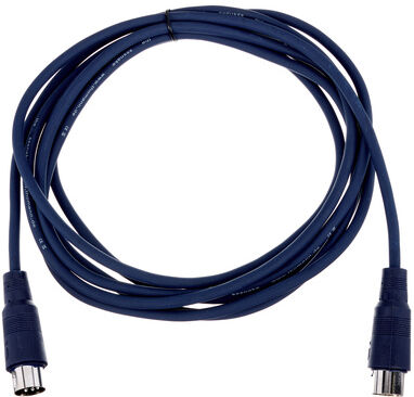 the sssnake SK366-3 MIDI Kabel blau