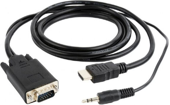 Gembird A-HDMI-VGA-03-10 - HDMI auf VGA/Audio-Adapter + 3.5mm Klinken-Audio - 3m