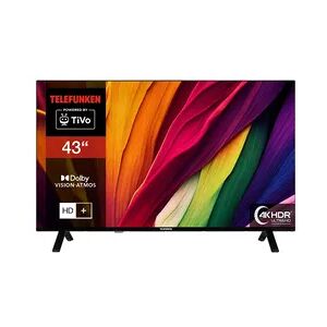 Telefunken XU43TO750S 43 Zoll Fernseher / TiVo Smart TV (4K UHD, HDR Dolby Vision, Dolby Atmos, HD+)