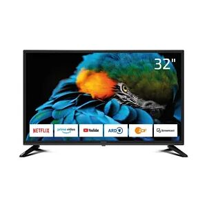DYON Smart 32 XT 80 cm (32 Zoll) Fernseher (HD Smart TV, HD Triple Tuner (DVB-C/-S2/-T2), Prime Video, Netflix & HbbTV)
