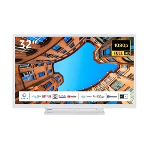 Toshiba 32LK3C64DAW 32 Zoll Fernseher / Smart TV (Full HD, HDR, Alexa Built-In, Triple-Tuner) - Inkl. 6 Monate HD+