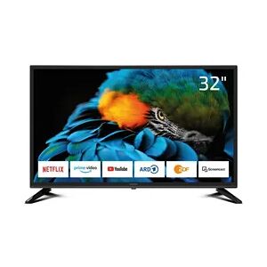 DYON Smart 32 XT 80 cm (32 Zoll) Fernseher (HD Smart TV, HD Triple Tuner (DVB-C/-S2/-T2), Prime Video, Netflix & HbbTV)