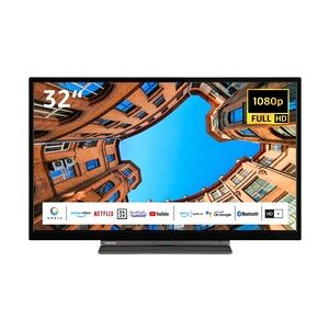 Toshiba 32LK3C63DAW 32 Zoll Fernseher / Smart TV (Full HD, HDR, Alexa Built-In, Triple-Tuner) - Inkl. 6 Monate HD+