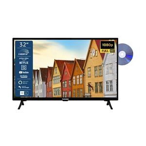 TELEFUNKEN XF32SN550SD 32 Zoll Fernseher / Smart TV (Full HD, HDR, Triple-Tuner, DVD-Player) - Inkl. 6 Monate HD+