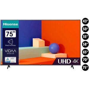 Hisense Fernseher »A6K« 4K UHD, Smart TV, HDR, Dolby Vision, Triple Tuner DVB-C/S/S2/T/T2, WiFi, Bluetooth, Alexa Built-In, Hotel Mode