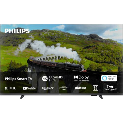 E (A bis G) PHILIPS LED-Fernseher "65PUS7608/12" Fernseher schwarz LED Fernseher