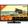 F (A bis G) LENCO LED-Fernseher "LED-3263BK - Android-Smart-TV" Fernseher schwarz LED Fernseher