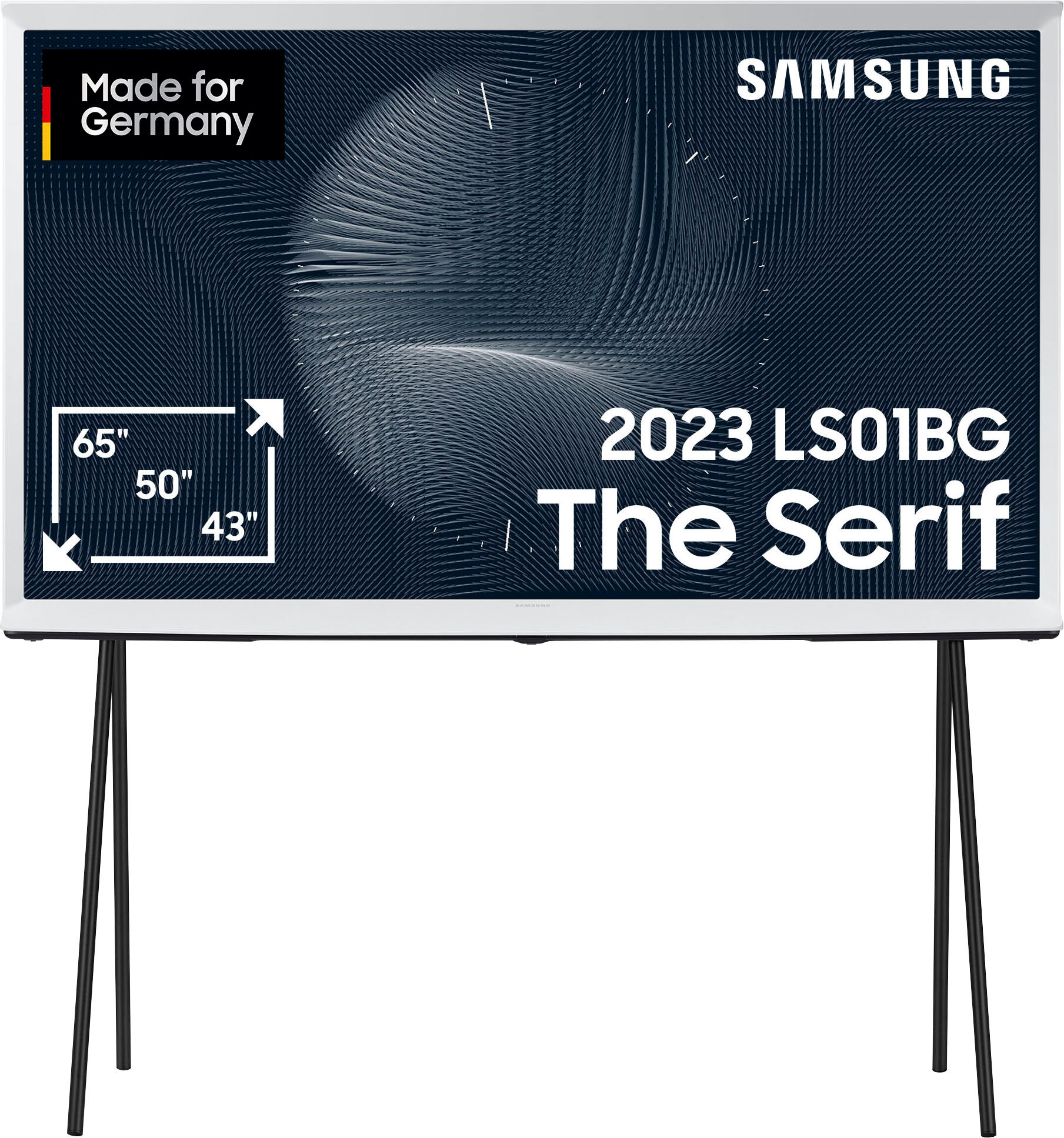 G (A bis G) SAMSUNG LED-Fernseher Fernseher Ikonisches Design, Mattes Display, QLED-Bildqualität weiß (eh13 1hts) LED Fernseher