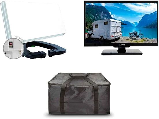Microelectronic Falcon EasyFind Traveller Kit II TV Camping Set 19&quot; (48,26 cm