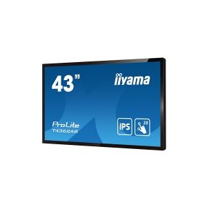 iiyama ProLite T4362AS-B1 - 43 Diagonal klasse (42.5 til at se) LED-bagbelyst LCD paneldisplay - interaktiv digital skiltning - med berøringsskærm (multi-berøring) - Android - 4K UHD (2160p) 3840 x 2160 - sort, mat finish