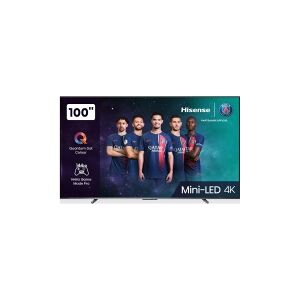 Hisense 100U7KQ - 100 Diagonal klasse U7KQ Series LED-bagbelyst LCD TV - QLED - Smart TV - VIDAA - 4K UHD (2160p) 3840 x 2160 - HDR - Quantum Dot, Mini-LED - metal sort