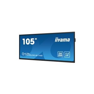 iiyama ProLite TE10518UWI-B1AG - 105 Diagonal klasse (104.6 til at se) LED-bagbelyst LCD paneldisplay - interaktiv digital skiltning - med berøringsskærm - Android - 5K UHD (2160p) 5120 x 2160 - sort, mat