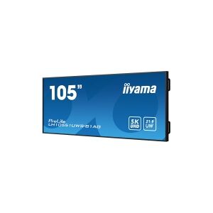 iiyama ProLite LH10551UWS-B1AG - 105 Diagonal klasse (104.7 til at se) LED-bagbelyst LCD paneldisplay - digital skiltning - 5K UHD (2160p) 5120 x 2160 - sort